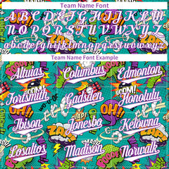 Custom Graffiti Pattern Baseball Jersey Full Button Down Fans Special Edition Authentic Shirt