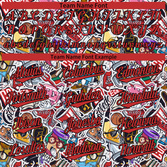 Custom Graffiti Pattern Baseball Jersey Full Button Down Fans Special Edition Authentic Shirt