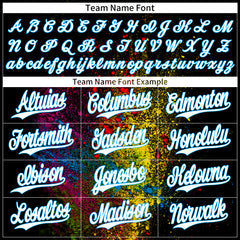 Custom Graffiti Pattern Baseball Jersey Full Button Down Fans Special Edition Authentic Casual Pop Shirt