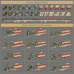 Custom Gray National USA Flag Fans Special Edition Authentic Vintage Baseball Jersey