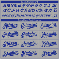 Custom Gray Baseball Jersey Stitched Authentic Button Down Vintage Shirt