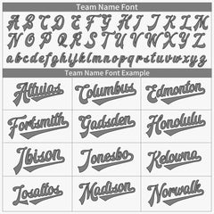 Custom Gray Pinstripe Two Tone Authentic Vintage Baseball Jersey