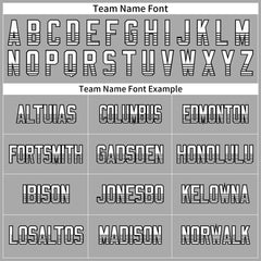 Custom Gray National USA Flag Two Tone Authentic Vintage Baseball Jersey