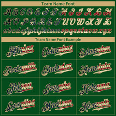 Custom Green National USA Flag Fans Special Edition Authentic Vintage Baseball Jersey