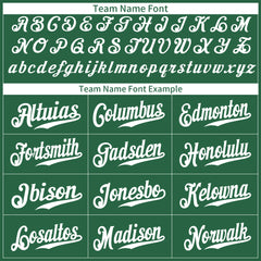 Custom Green Baseball Jersey Stitched Authentic Button Down Vintage Shirt