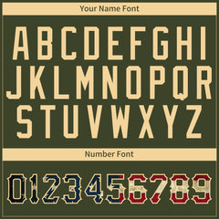 Custom Green National USA Flag Two Tone Shirts Authentic Vintage Baseball Jersey