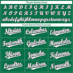 Custom Kelly Green Full Button Up Mesh Fans Special Edition Authentic Baseball Jersey