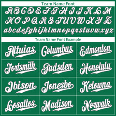 Custom Kelly Green Full Button Down Fans Special Edition Authentic Baseball Jersey