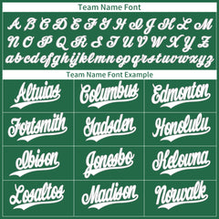 Custom Green Baseball Jersey Authentic Hip Hop Button Down Vintage Shirt