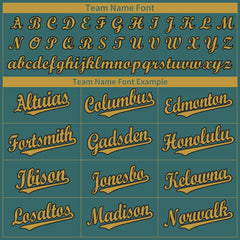 Custom Midnight Green Full Button Up Mesh Fans Special Edition Authentic Baseball Jersey