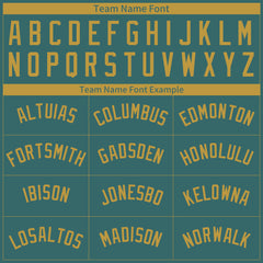 Custom Midnight Green Pinstripe Mesh Fans Special Edition Authentic Baseball Jersey