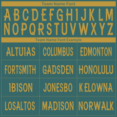 Custom Midnight Green Football Jersey Athletic Shirt For Adult Youth