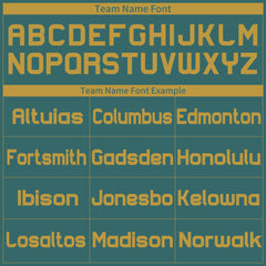 Custom Midnight Green Football Jersey Athletic Shirt For Adult Youth Unisex