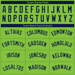 Custom Neon Green Pinstripe Mesh Fans Special Edition Authentic Baseball Jersey