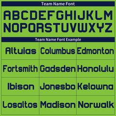 Custom Neon Green Football Jersey Athletic Shirt For Adult Youth Unisex