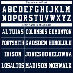 Custom Navy Blue Football Jersey Player Fans Team Uniforms For Adult Youth Unisex