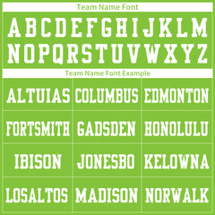 Custom Neon Green Football Jersey Athletic Special Fans Edition Shirt