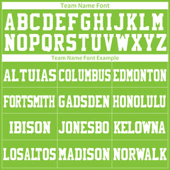 Custom Neon Green Football Jersey Athletic Special Fans Edition Shirt