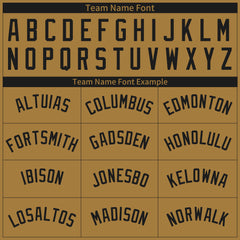 Custom Old Gold Pinstripe Mesh Fans Special Edition Authentic Baseball Jersey