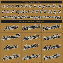 Custom Old Gold Basketball Jersey Mesh Sports Performance Team Uniform