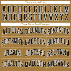 Custom Old Gold Basketball Jersey Mesh Sports Athletic Performance Shirts