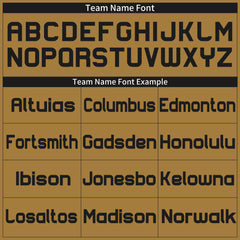 Custom Old Gold Football Jersey Athletic Shirt For Adult Youth Unisex