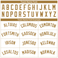 Custom Old Gold Pinstripe Full Button Down Mesh Fans Special Edition Authentic Baseball Jersey