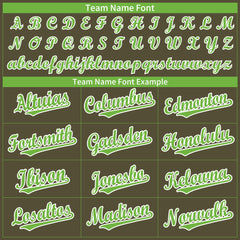 Custom Olive Full Button Up Mesh Fans Special Edition Authentic Baseball Jersey