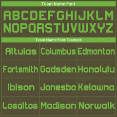 Custom Olive Football Jersey Athletic Shirt For Adult Youth Unisex