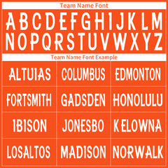 Custom Orange Football Jersey Athletic Shirt For Adult Youth