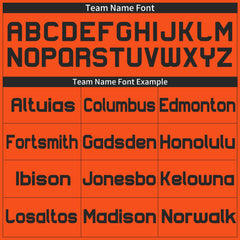 Custom Orange Football Jersey Athletic Shirt For Adult Youth Unisex