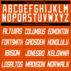 Custom Orange Basketball Jersey Athletic Sports Shirts Design Your Own