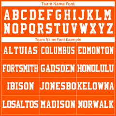 Custom Orange Football Jersey Player Fans Team Uniforms For Adult Youth Unisex