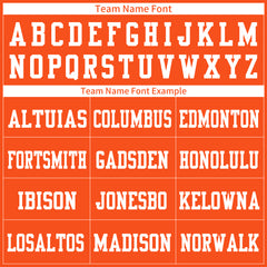 Custom Orange Football Jersey Athletic Special Fans Edition Shirt