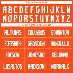 Custom Orange American Football Jersey Special Fans Edition Athletic Sportwear Shirts