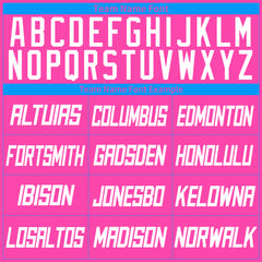 Custom Pink Basketball Jersey Athletic Sports Shirts Design Your Own