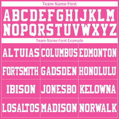 Custom Pink Football Jersey Athletic Special Fans Edition Shirt