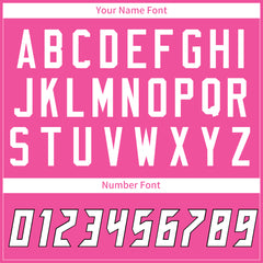 Custom Pink American Football Jersey Special Fans Edition Athletic Sportwear Shirts