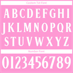 Custom Pink Print Logo Text Adjustable Snapback Cotton Twill Hat