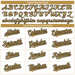 Custom Gold Pinstripe Baseball Jersey Stitched Authentic Button Down Vintage Shirt