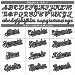 Custom Gray Pinstripe Baseball Jersey Stitched Authentic Button Down Vintage Shirt