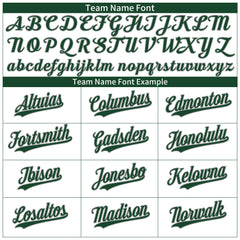 Custom Green Pinstripe Baseball Jersey Stitched Authentic Button Down Vintage Shirt