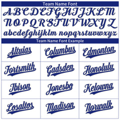 Custom Royal Pinstripe Baseball Jersey Stitched Authentic Button Down Vintage Shirt