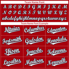 Custom Red Full Button Up Mesh Fans Special Edition Authentic Baseball Jersey