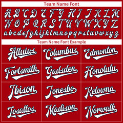 Custom Red Full Button Down Mesh Fans Special Edition Authentic Baseball Jersey