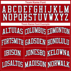 Custom Red Basketball Jersey Mesh Sports Athletic Performance Shirts