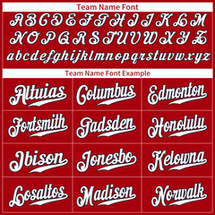 Custom Red Full Button Down Fans Special Edition Authentic Baseball Jersey