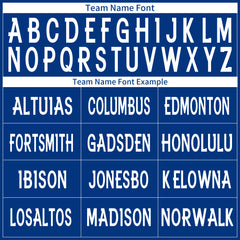 Custom Royal Football Jersey Athletic Shirt For Adult Youth