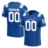 Custom Royal Football Jersey Athletic Shirt For Adult Youth Unisex