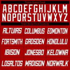 Custom Red Basketball Jersey Athletic Sports Shirts Design Your Own